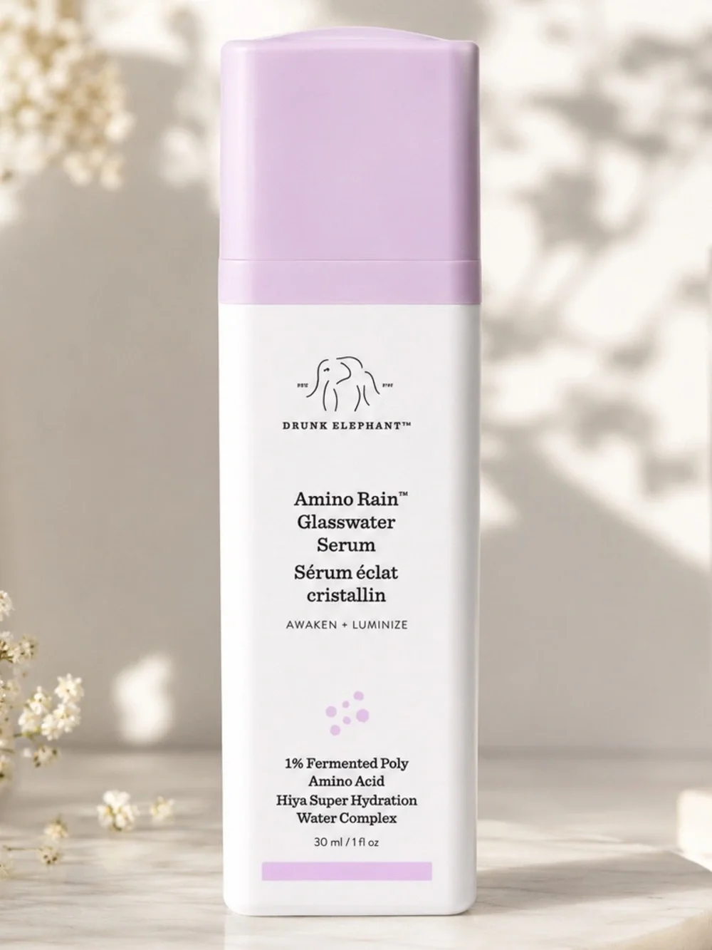 Drunk Elephant Amino Rain Glasswater Serum 30ml BRAND NEW IN BOX $60